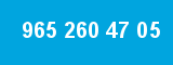 965 260 47 05 965 260 47 05